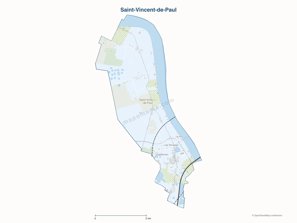 Carte de Saint-Vincent-de-Paul à personnaliser