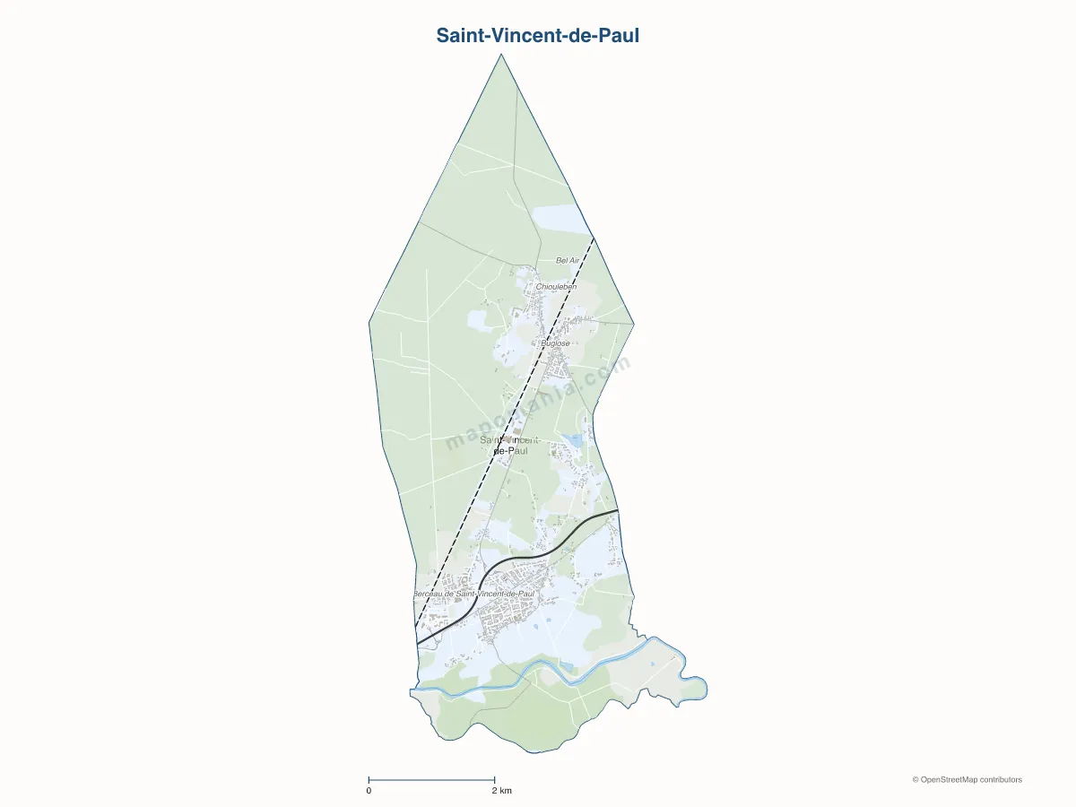 Carte de Saint-Vincent-de-Paul à personnaliser