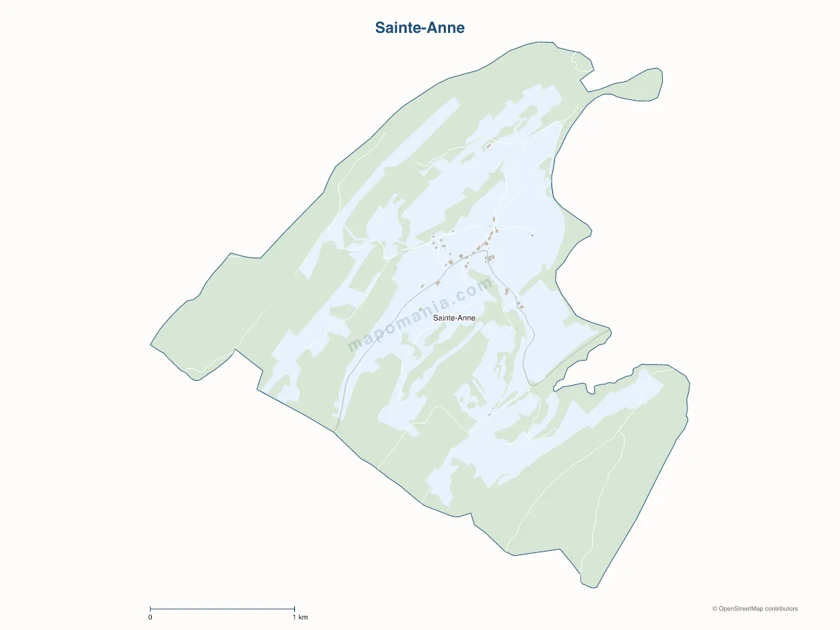 Carte de Sainte-Anne à personnaliser