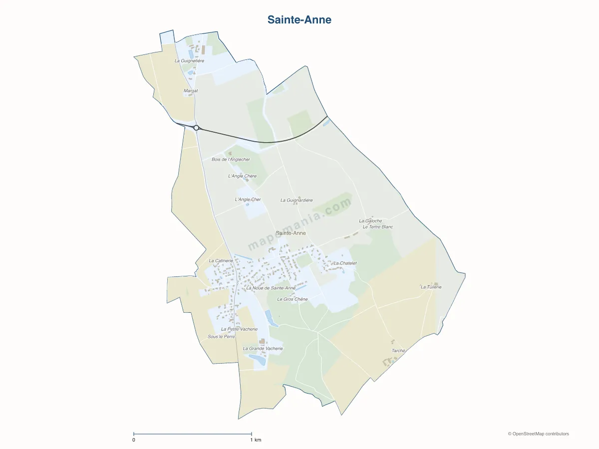 Carte de Sainte-Anne à personnaliser