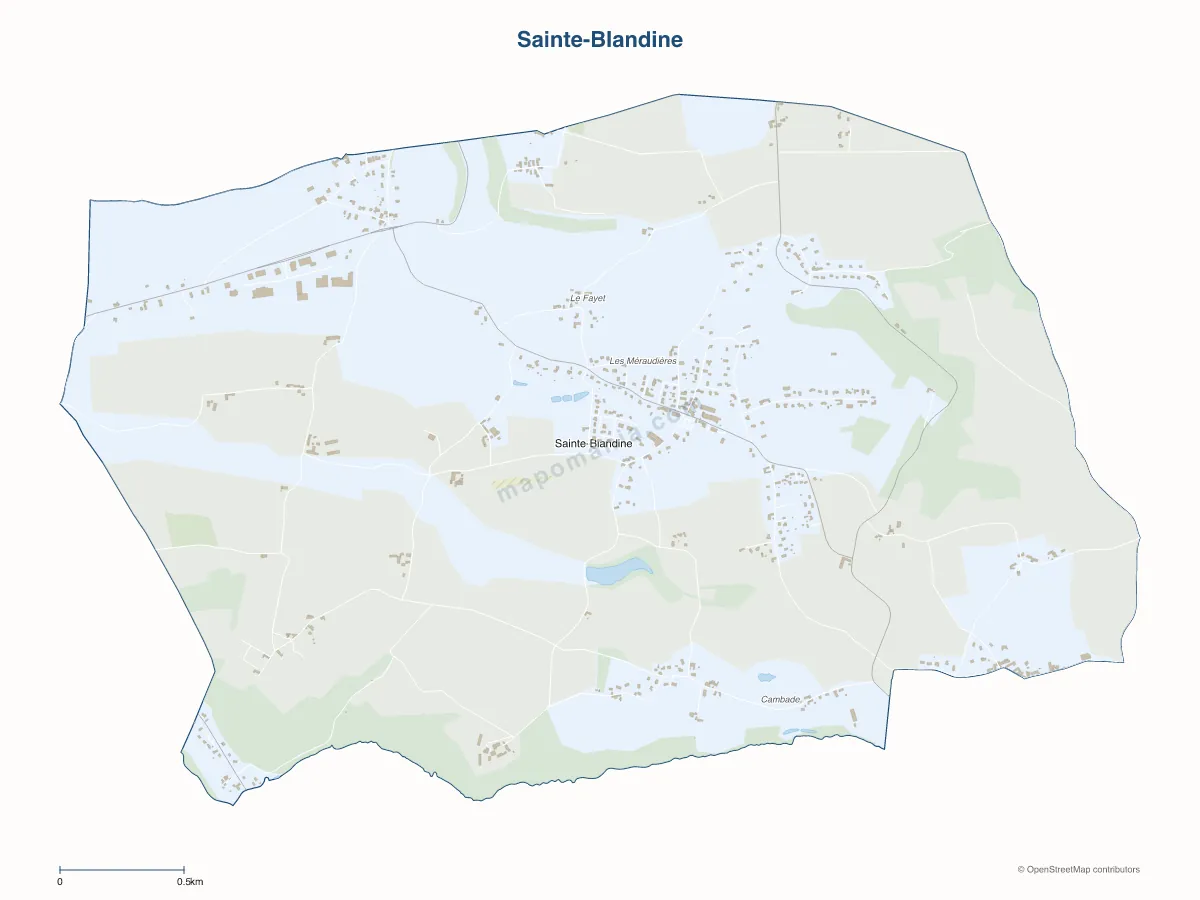 Carte de Sainte-Blandine à personnaliser