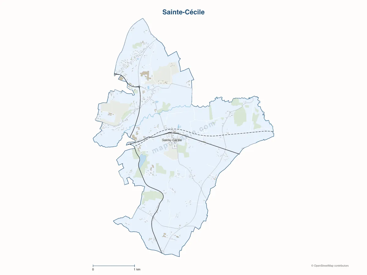 Carte de Sainte-Cécile à personnaliser