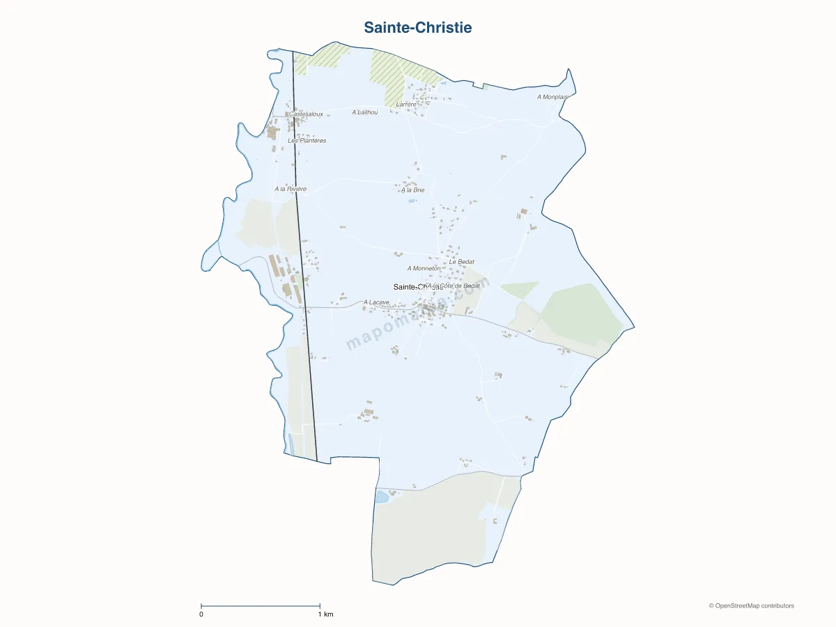 Carte de Sainte-Christie à personnaliser