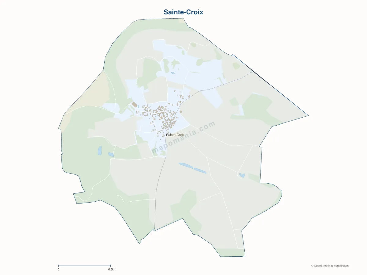 Carte de Sainte-Croix à personnaliser