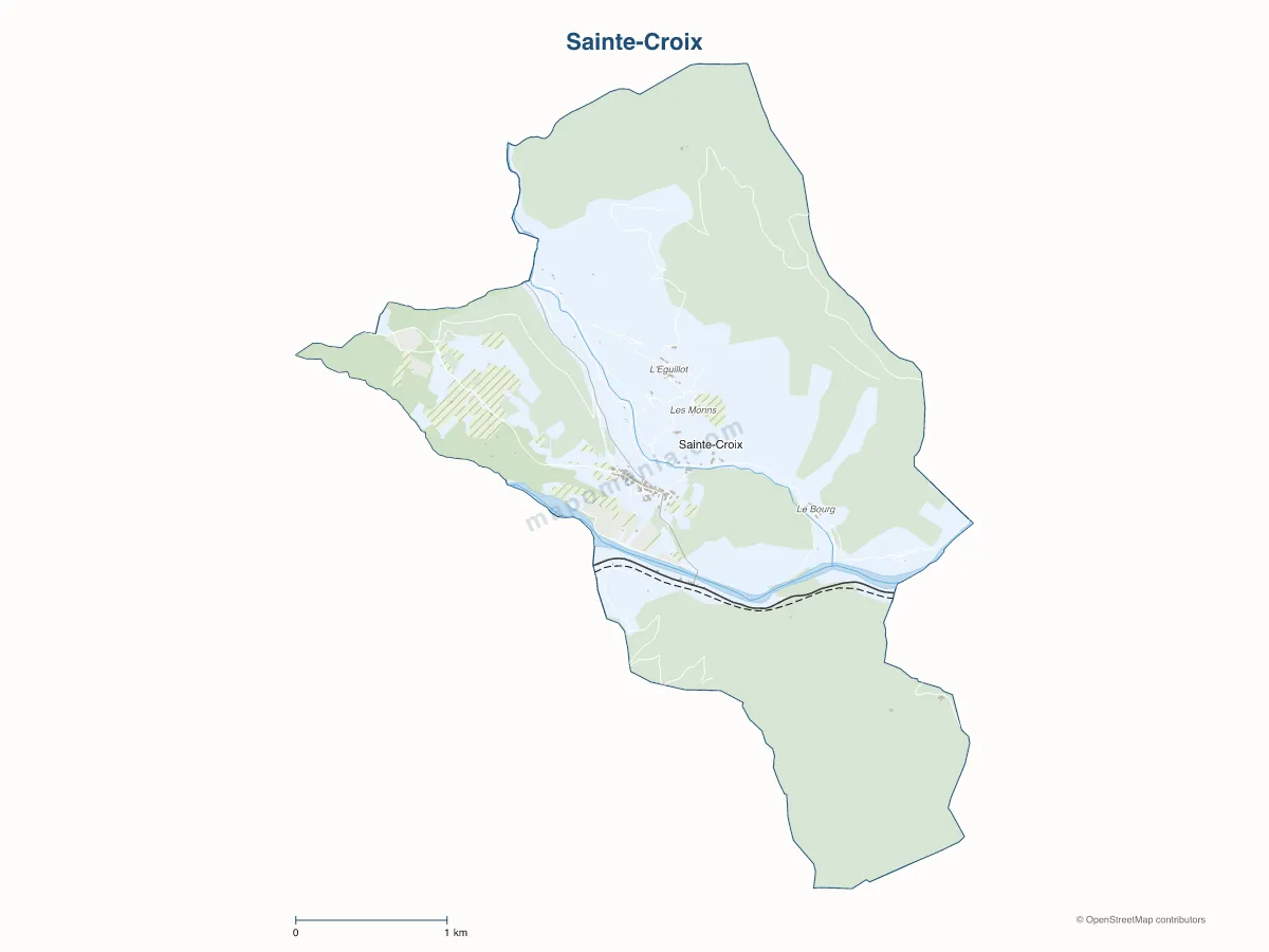Carte de Sainte-Croix à personnaliser