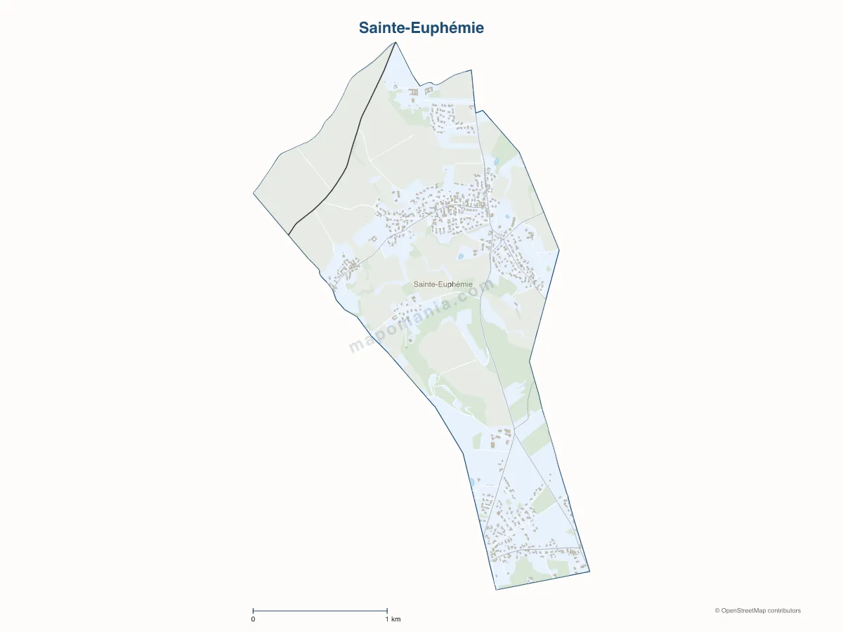Carte de Sainte-Euphémie à personnaliser
