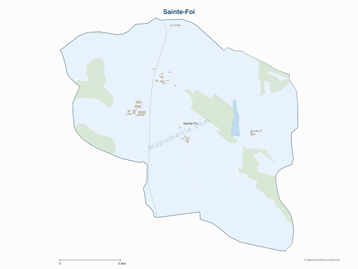 Carte de Sainte-Foi à personnaliser