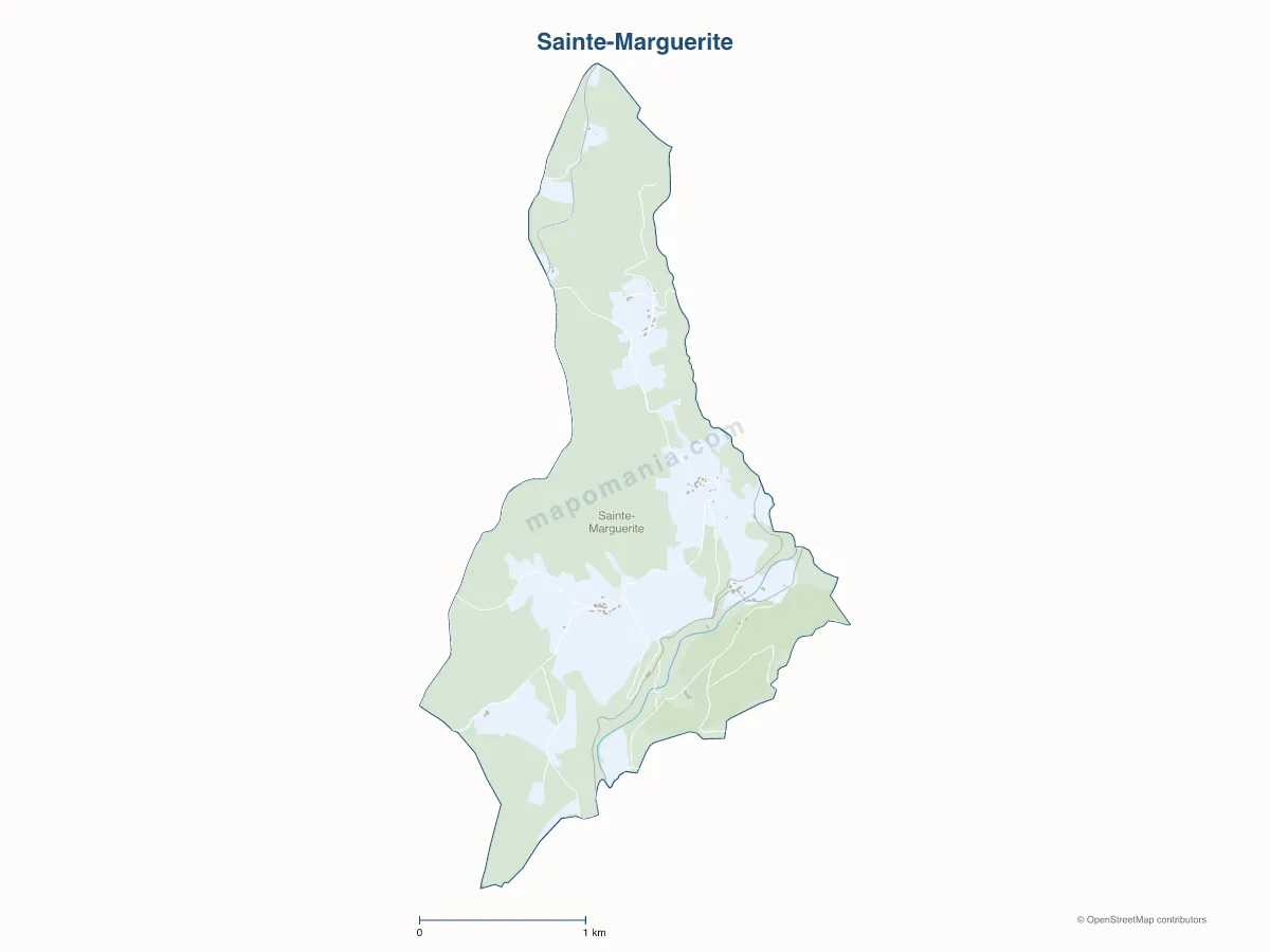 Carte de Sainte-Marguerite à personnaliser