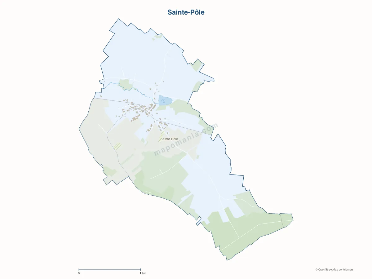Carte de Sainte-Pôle à personnaliser