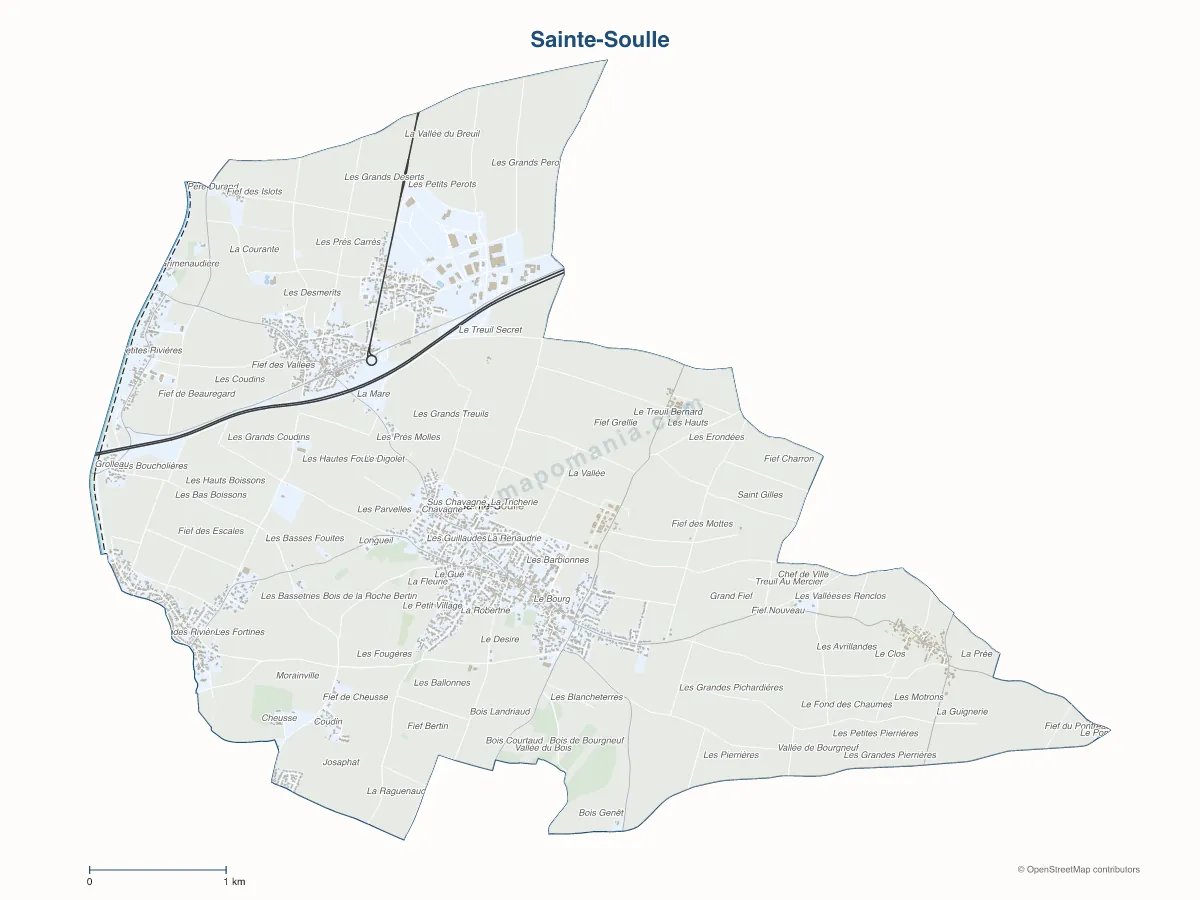 Carte de Sainte-Soulle à personnaliser
