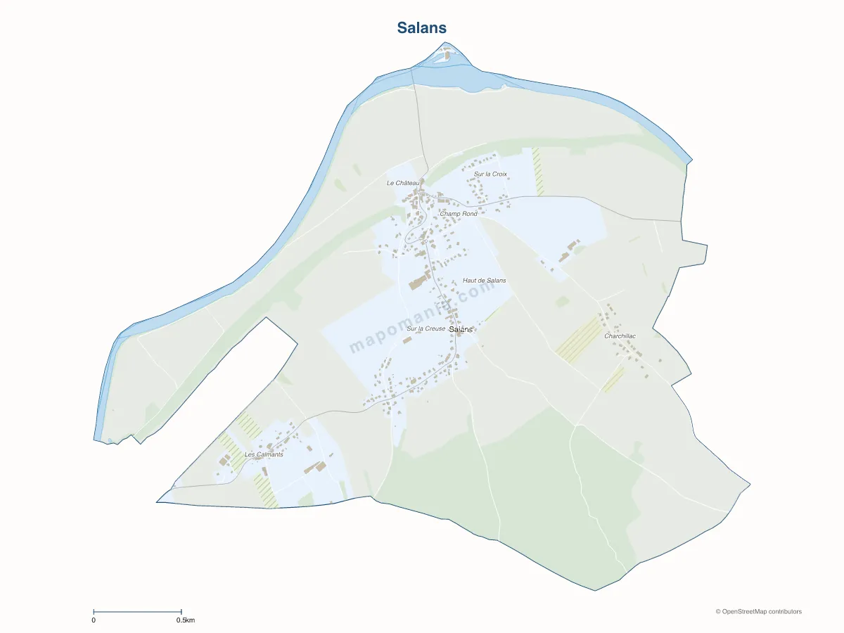 Carte de Salans à personnaliser