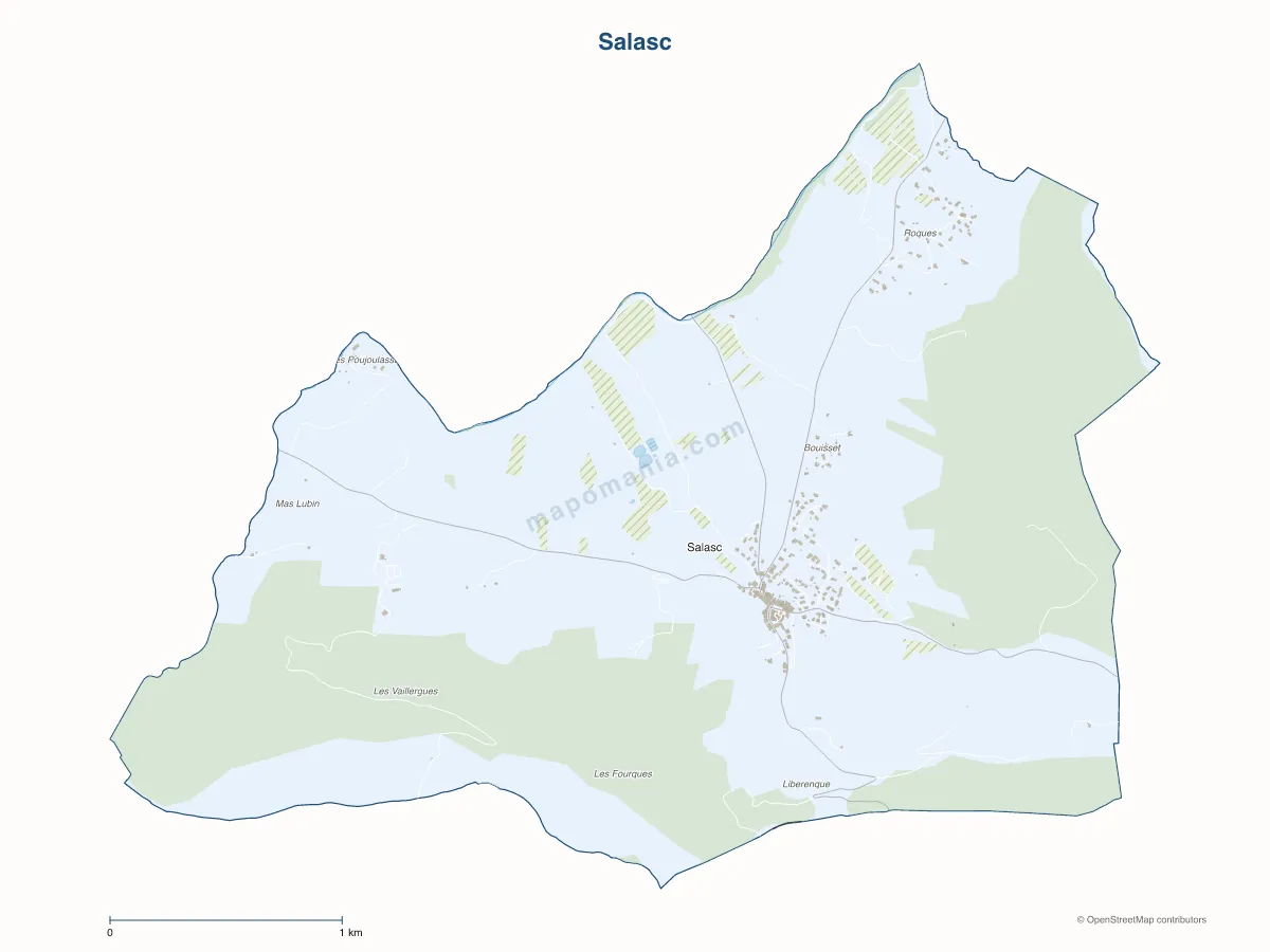 Carte de Salasc à personnaliser