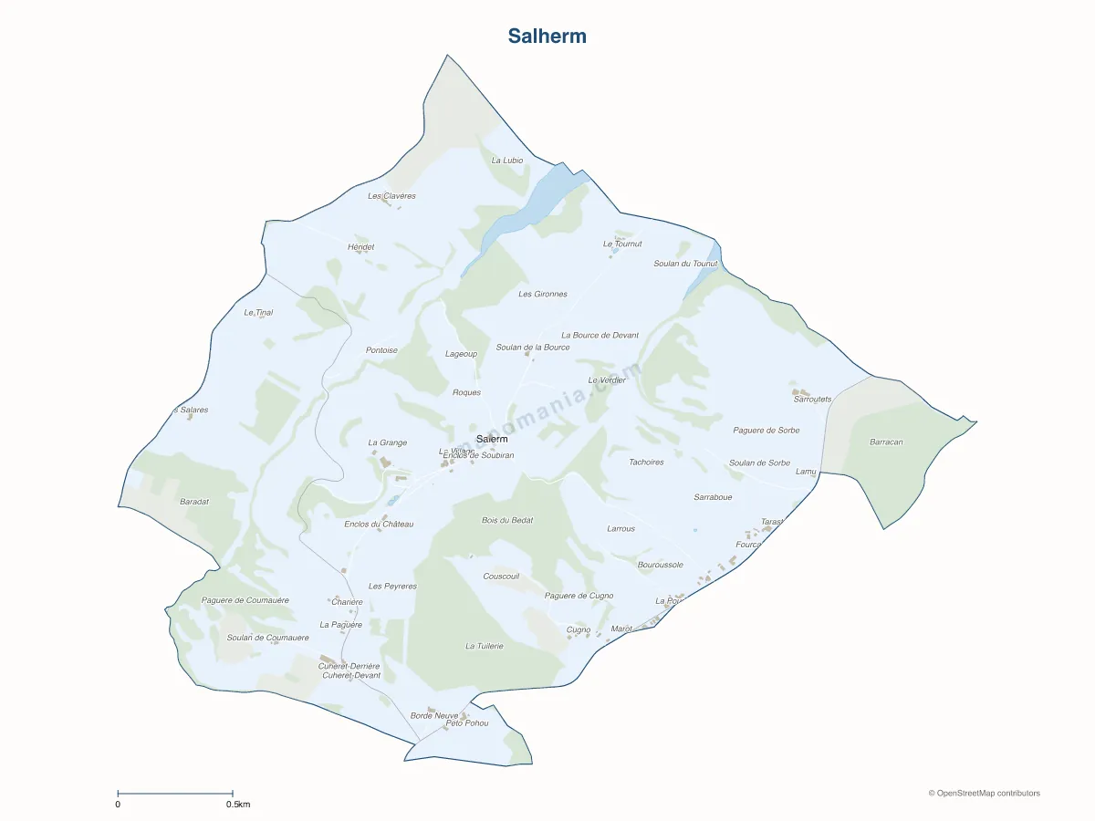 Carte de Salherm à personnaliser