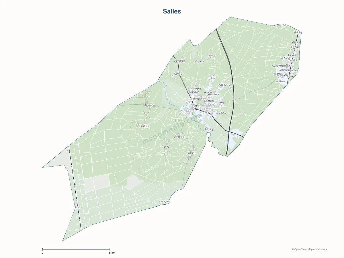 Carte de Salles à personnaliser