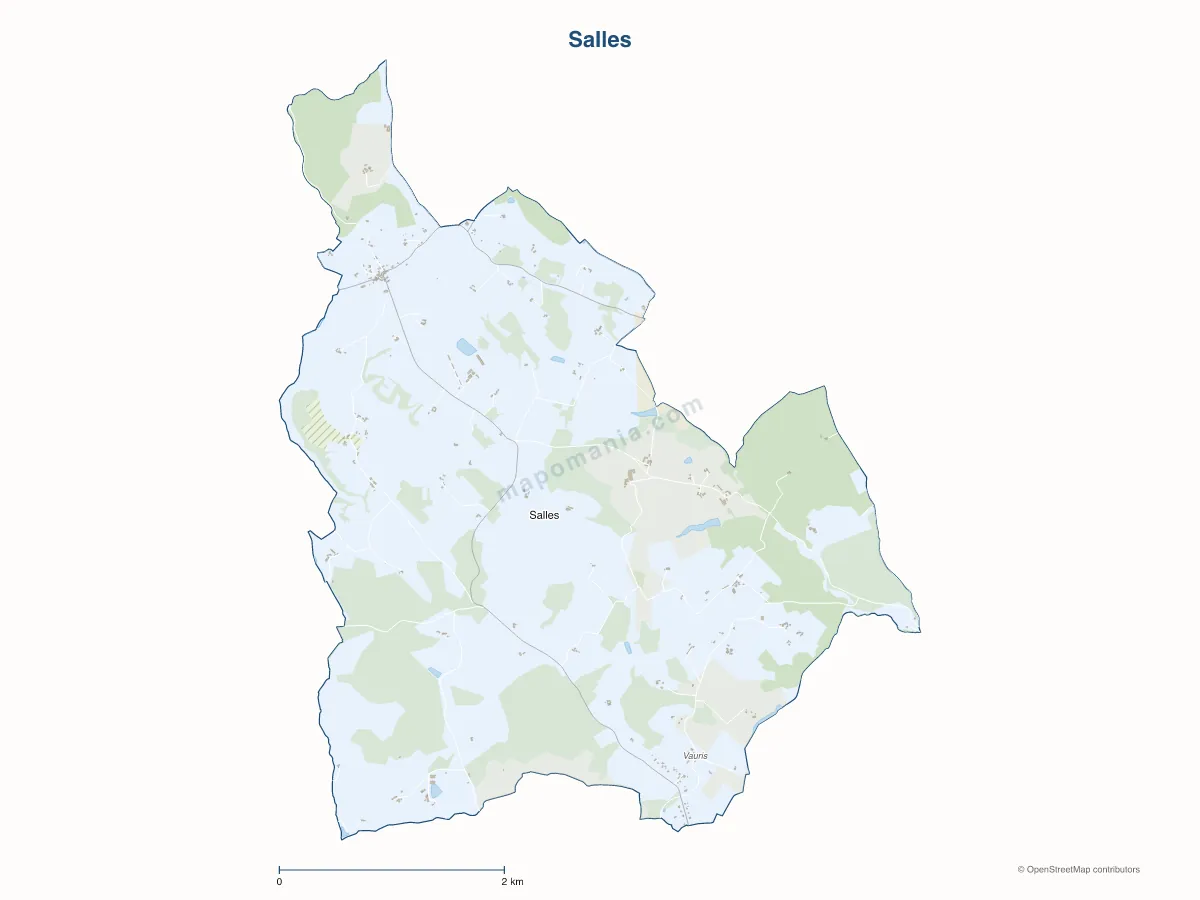 Carte de Salles à personnaliser