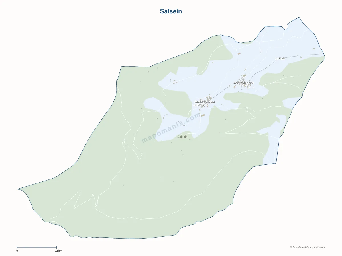 Carte de Salsein à personnaliser
