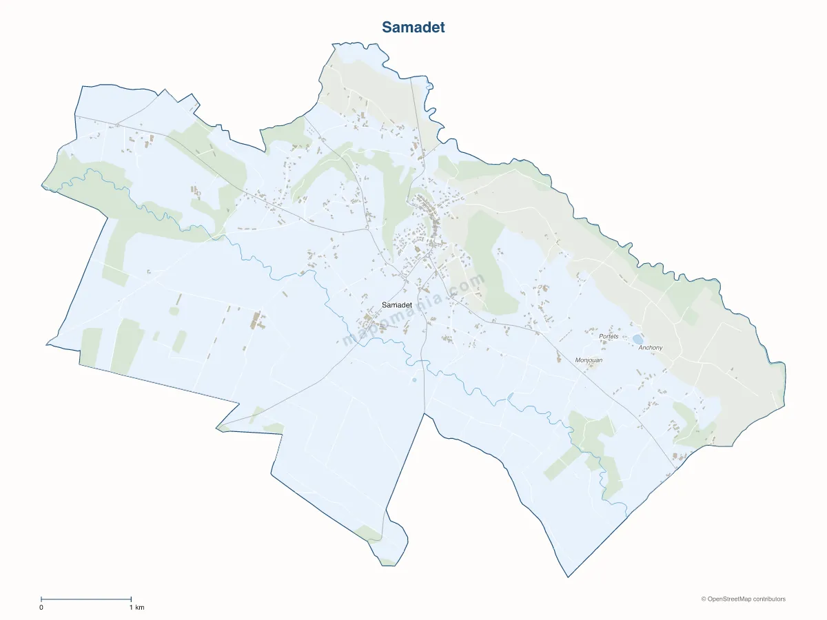 Carte de Samadet à personnaliser