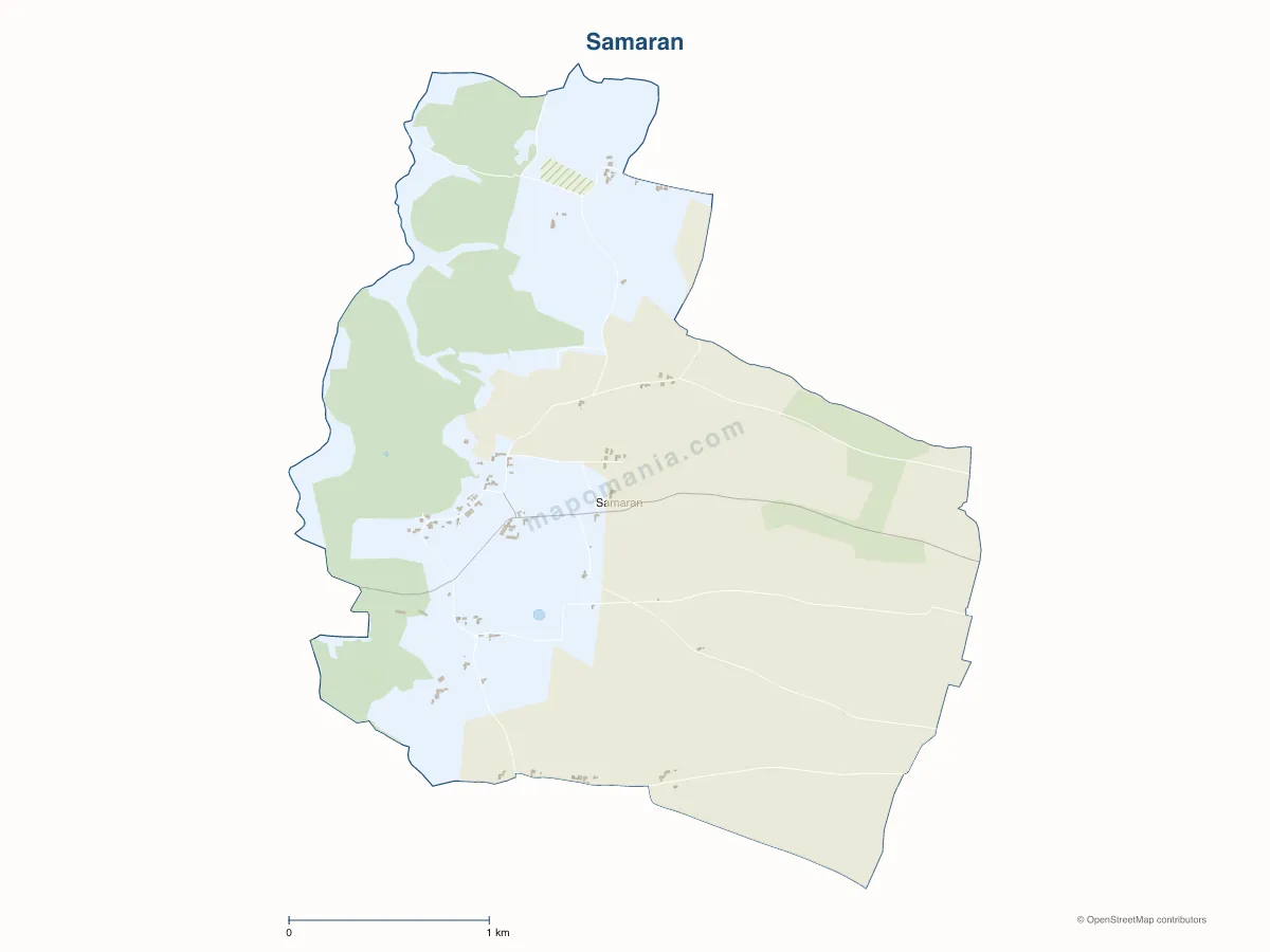 Carte de Samaran à personnaliser
