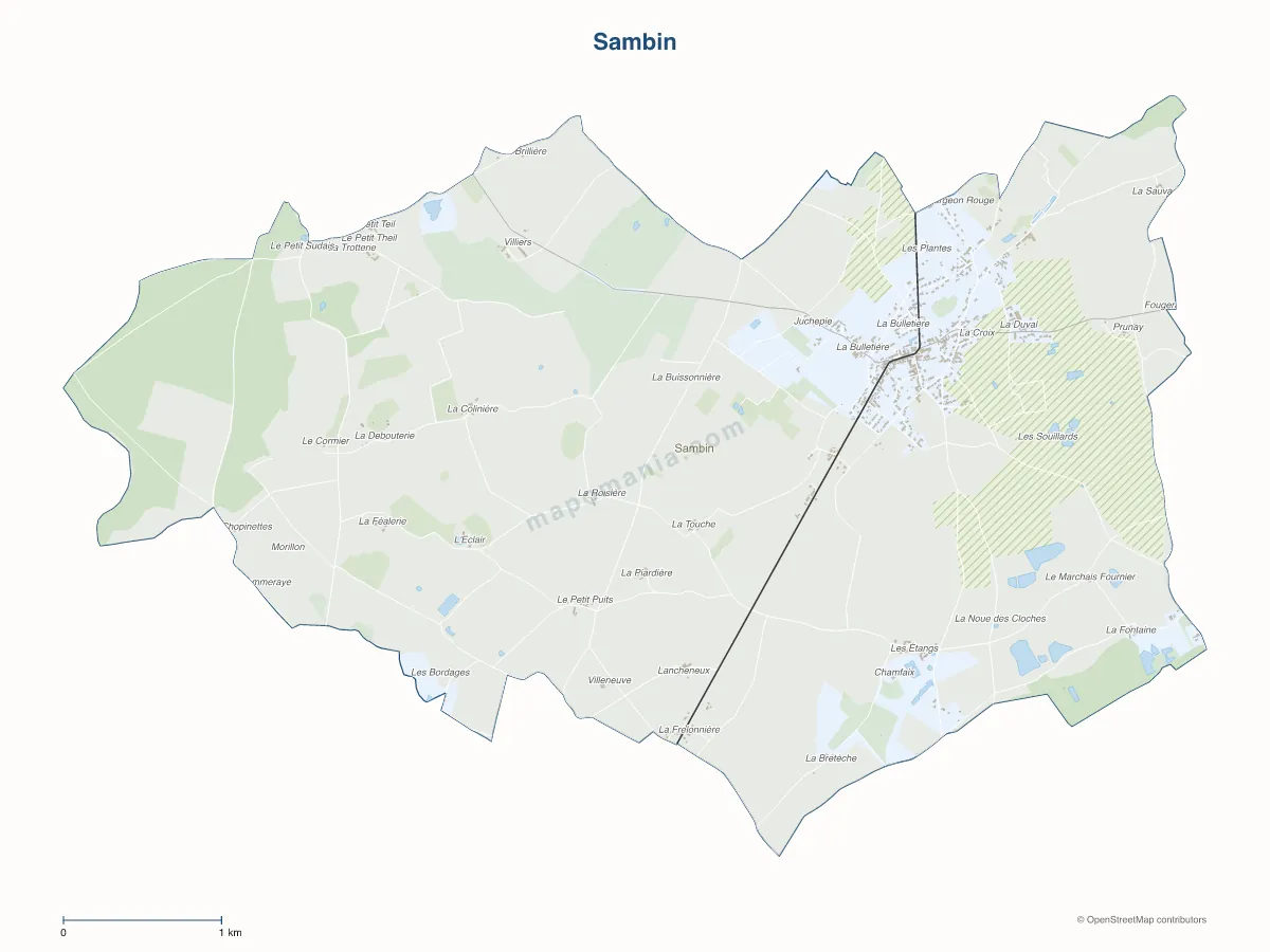 Carte de Sambin à personnaliser