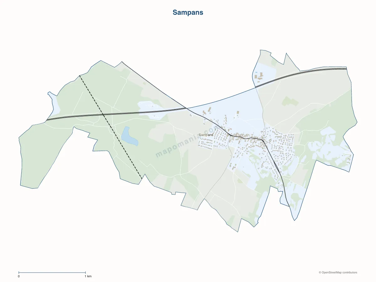 Carte de Sampans à personnaliser
