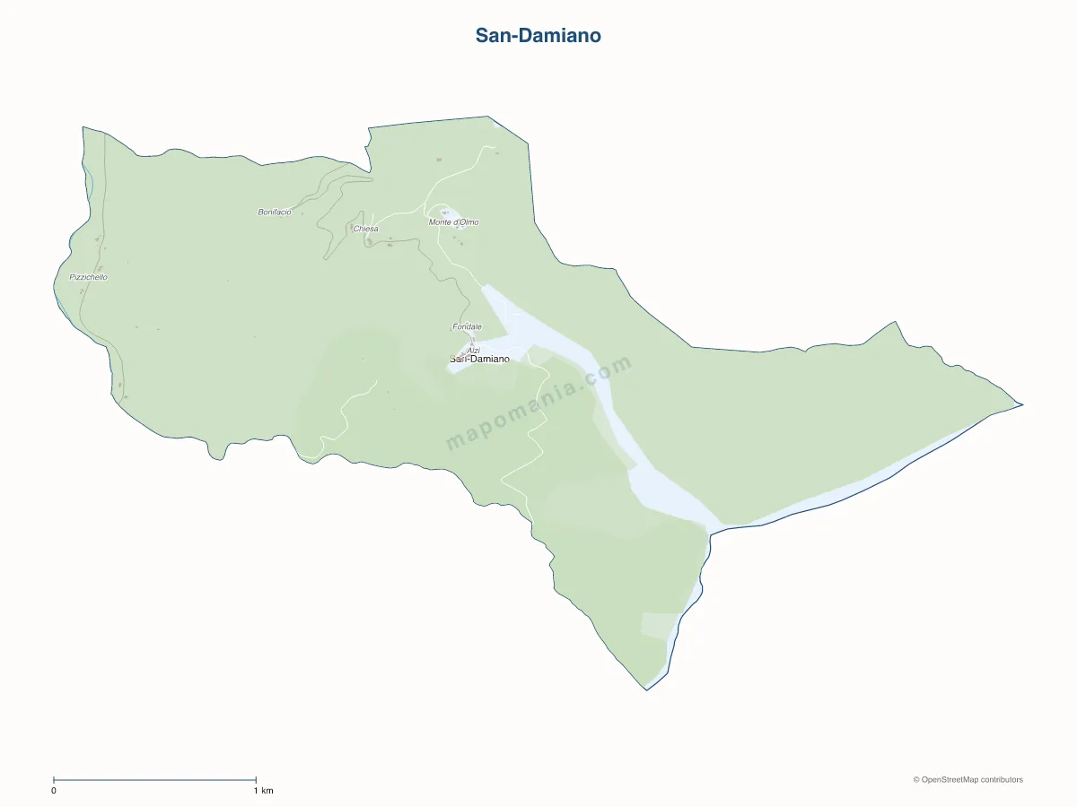 Carte de San-Damiano à personnaliser