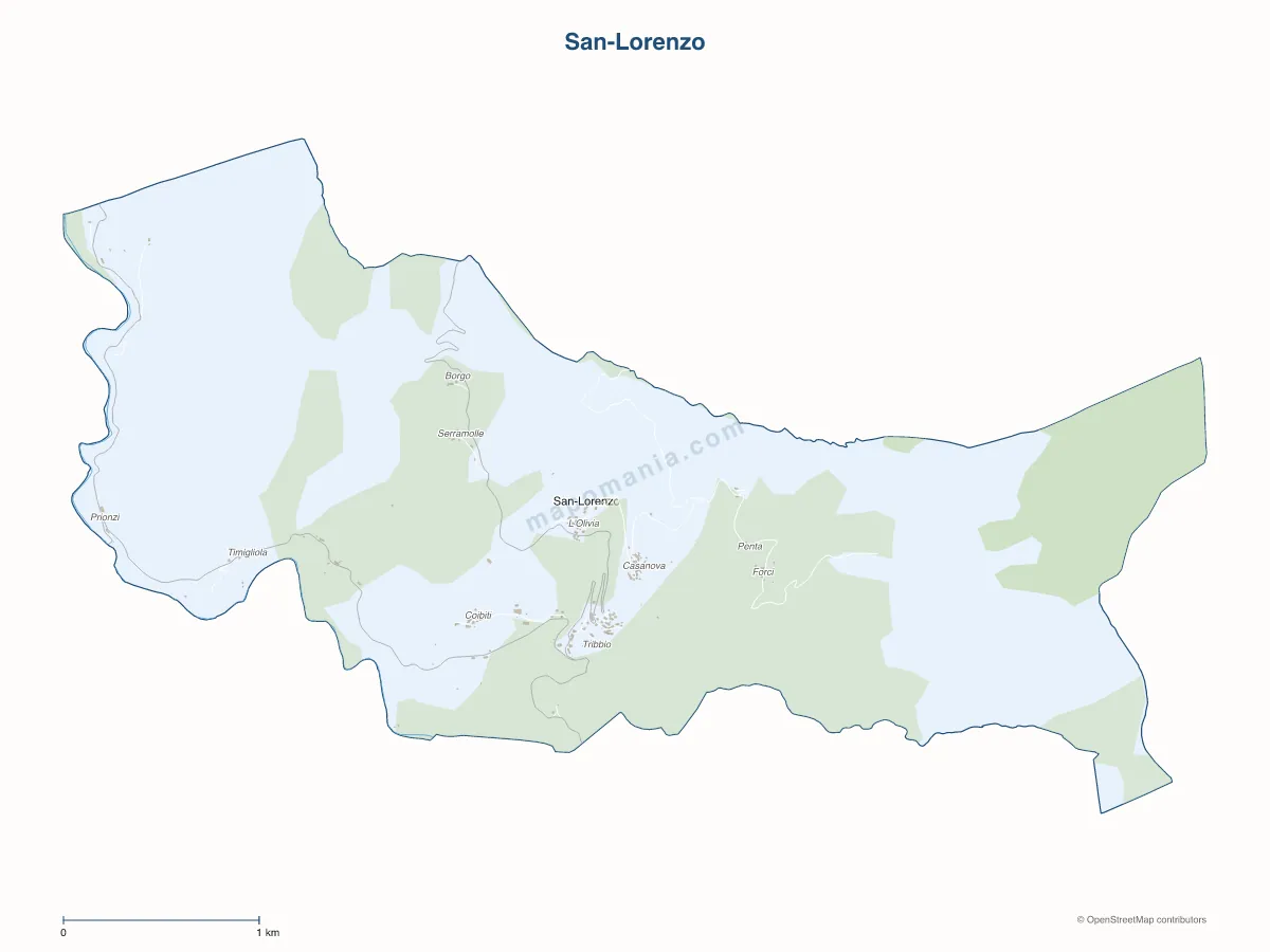 Carte de San-Lorenzo à personnaliser