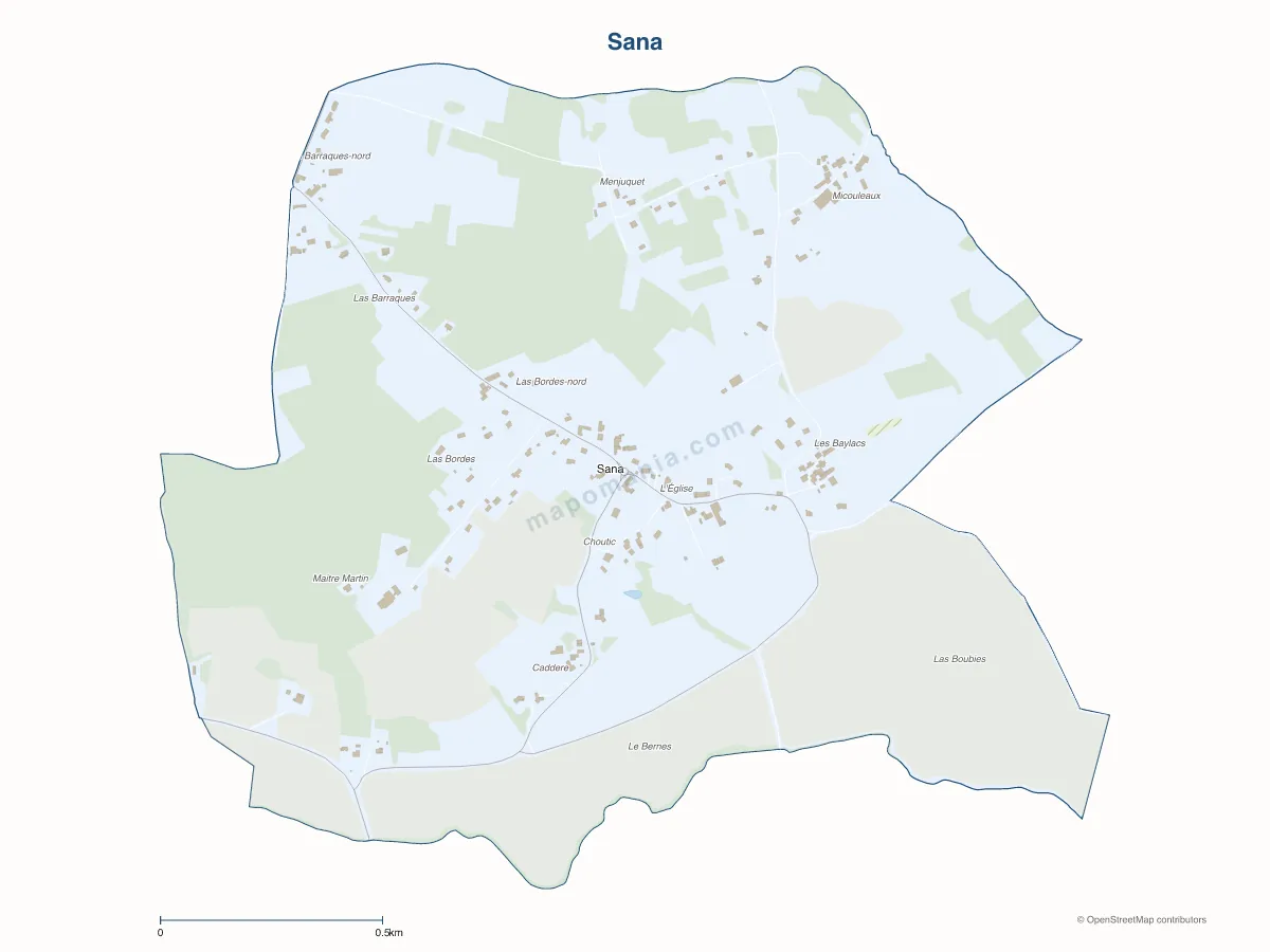 Carte de Sana à personnaliser