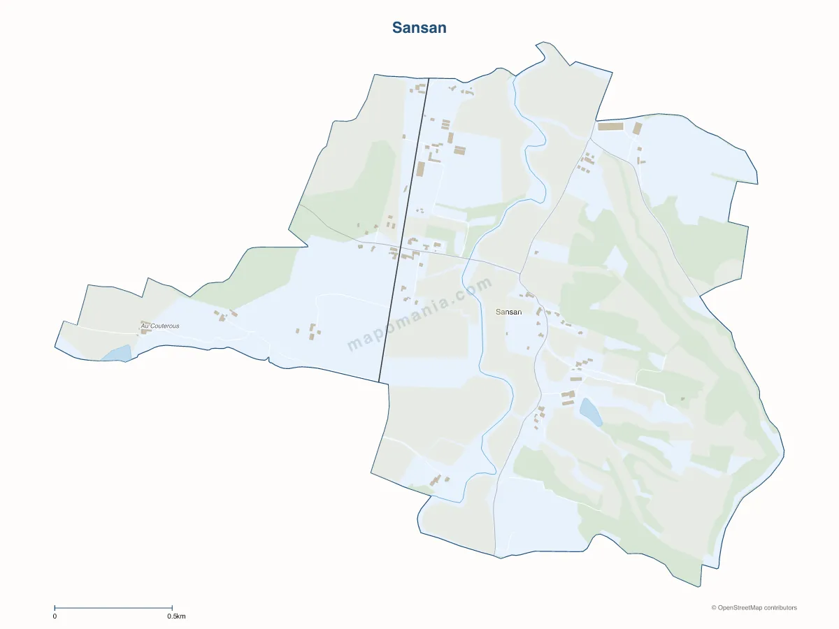 Carte de Sansan à personnaliser