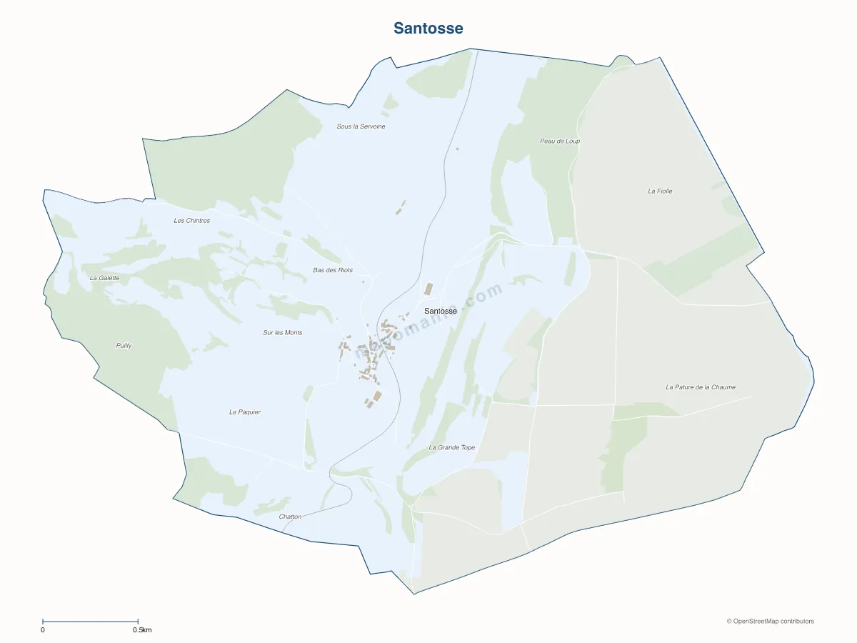 Carte de Santosse à personnaliser