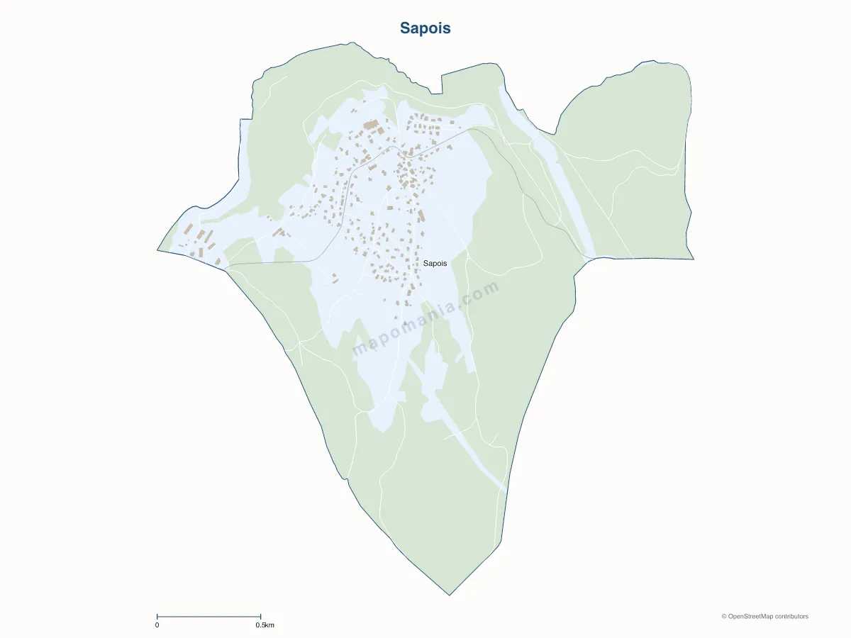 Carte de Sapois à personnaliser