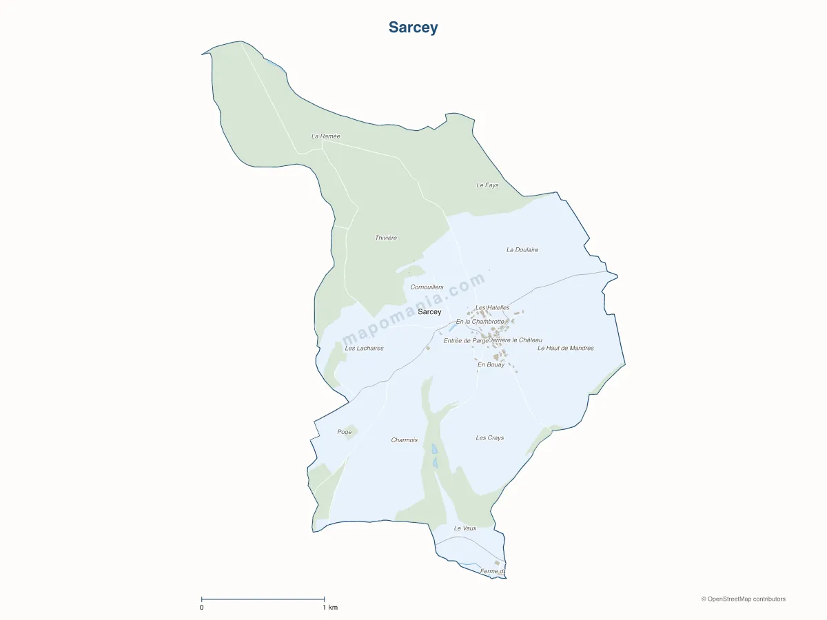 Carte de Sarcey à personnaliser