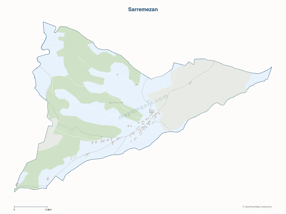 Carte de Sarremezan à personnaliser