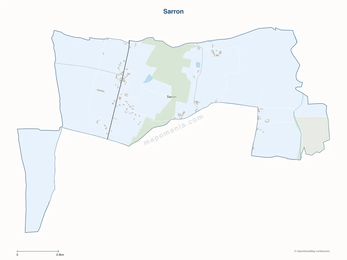 Carte de Sarron à personnaliser