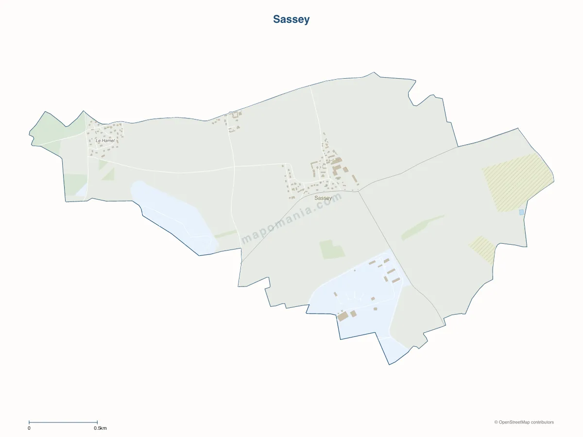 Carte de Sassey à personnaliser