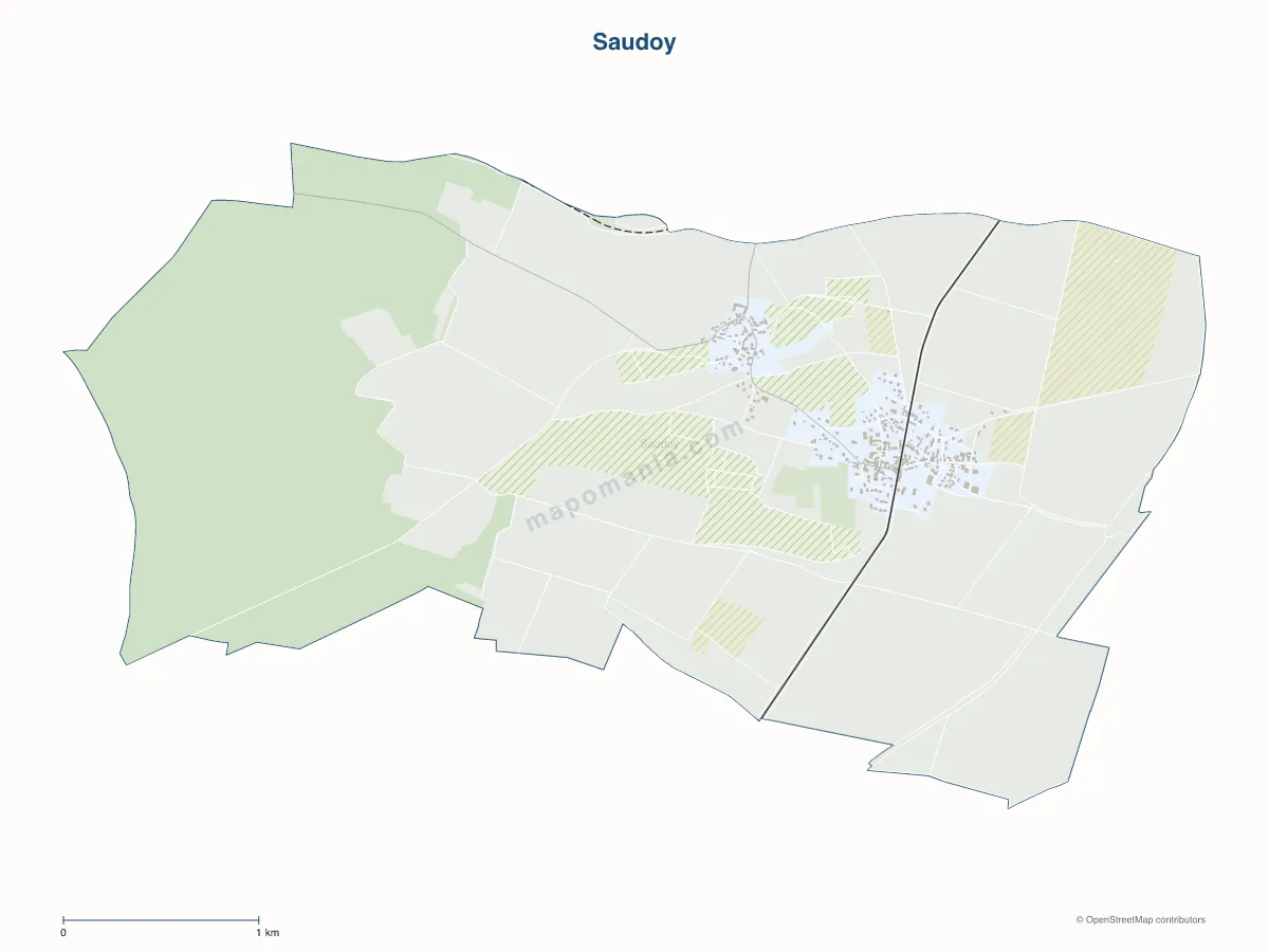 Carte de Saudoy à personnaliser
