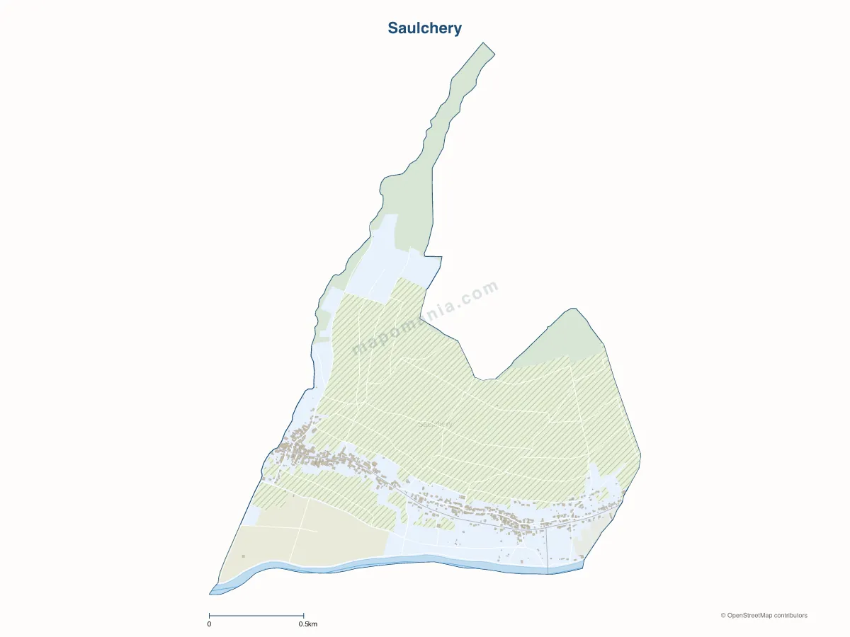 Carte de Saulchery à personnaliser