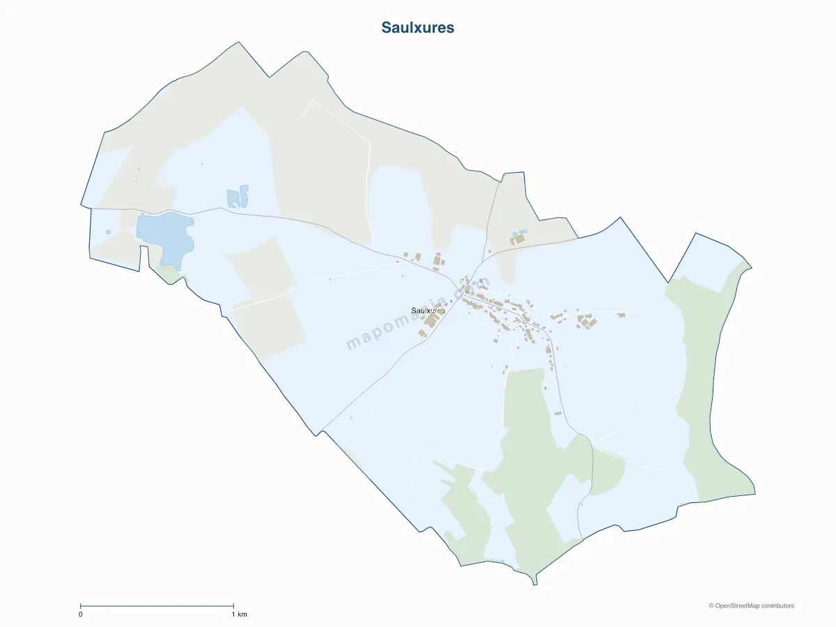 Carte de Saulxures à personnaliser