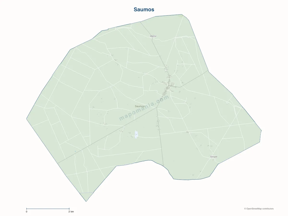 Carte de Saumos à personnaliser