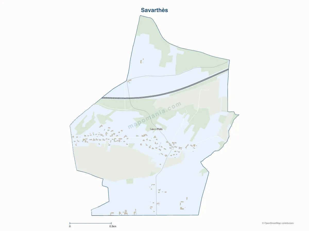 Carte de Savarthès à personnaliser