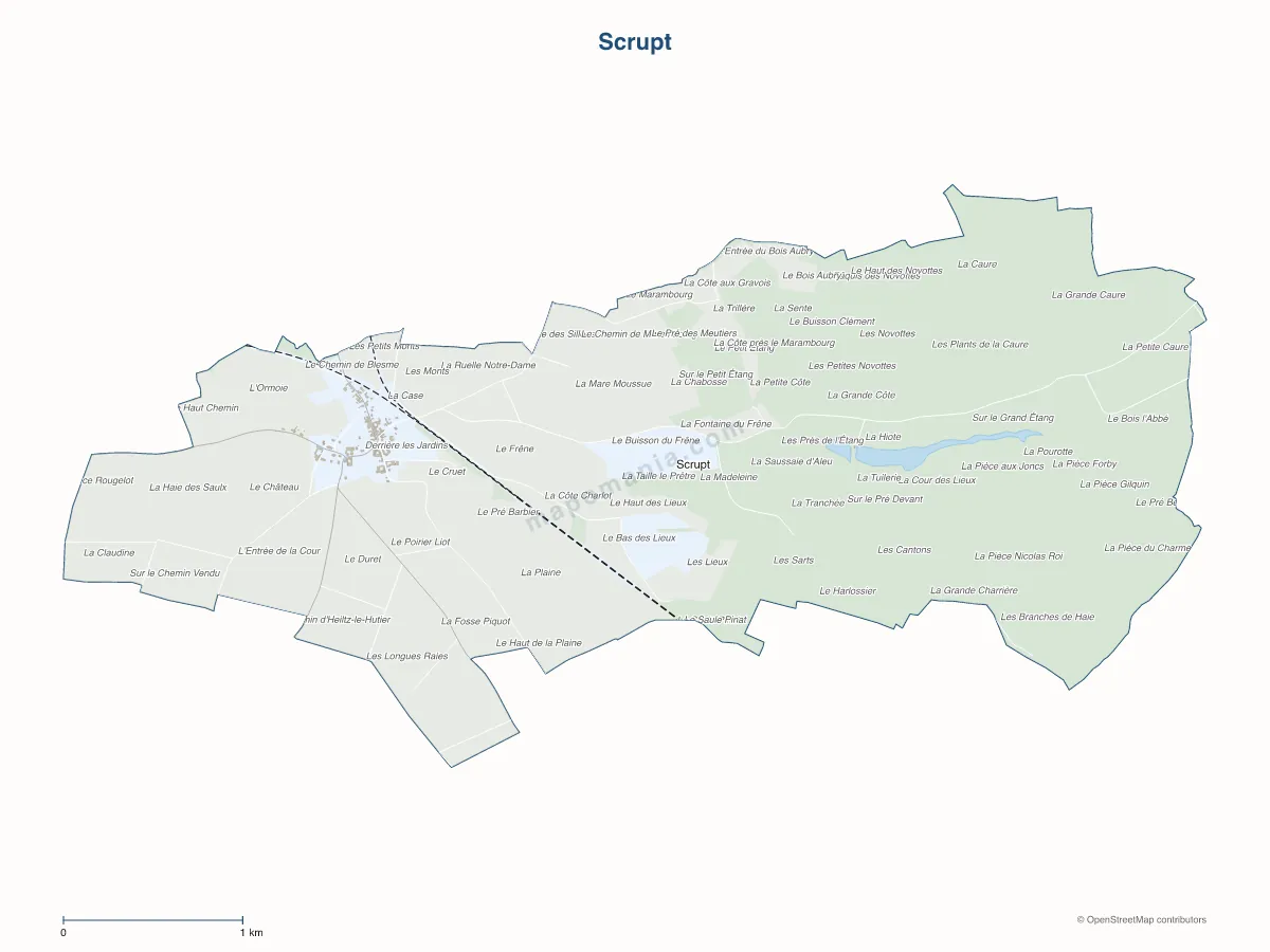 Carte de Scrupt à personnaliser