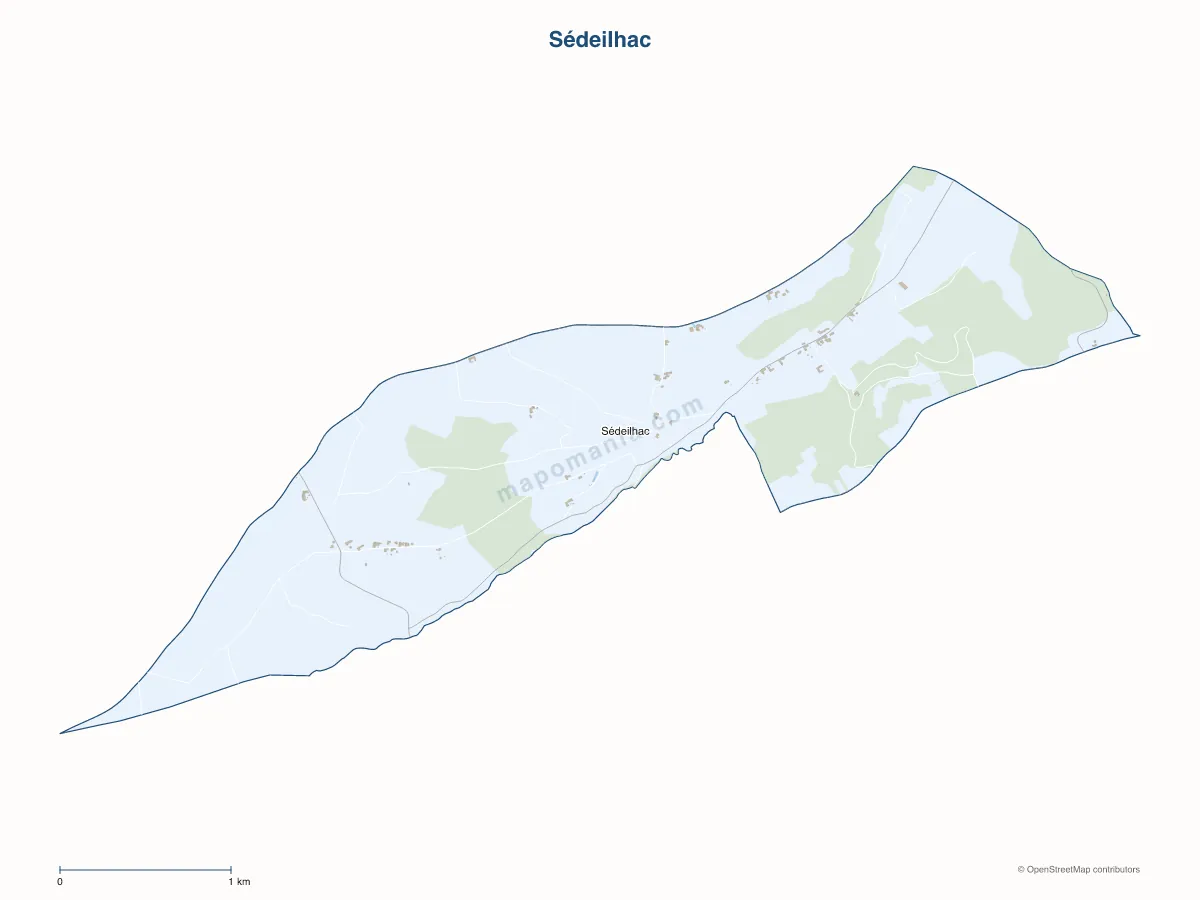 Carte de Sédeilhac à personnaliser