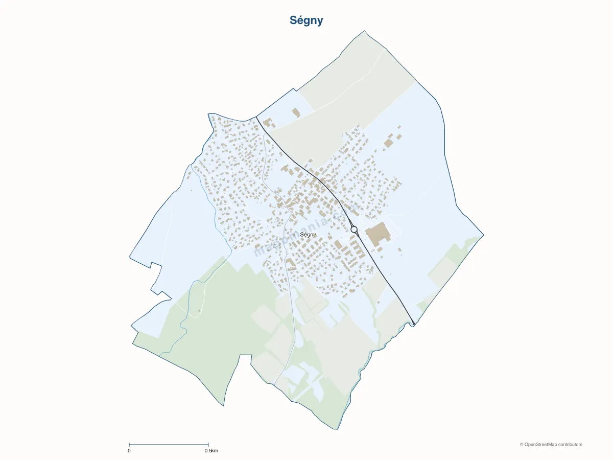 Carte de Ségny à personnaliser