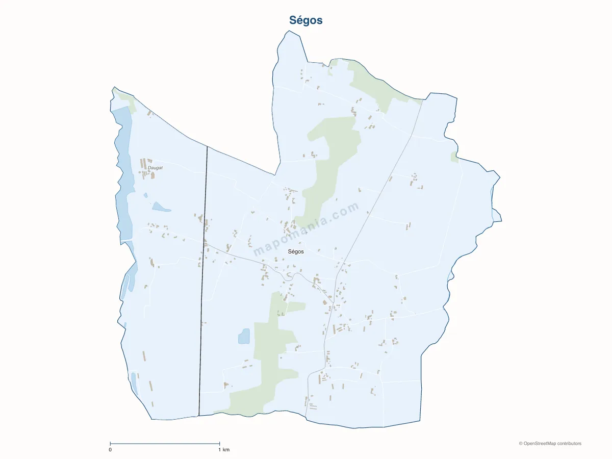 Carte de Ségos à personnaliser