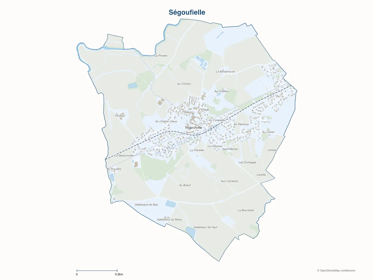 Carte de Ségoufielle à personnaliser