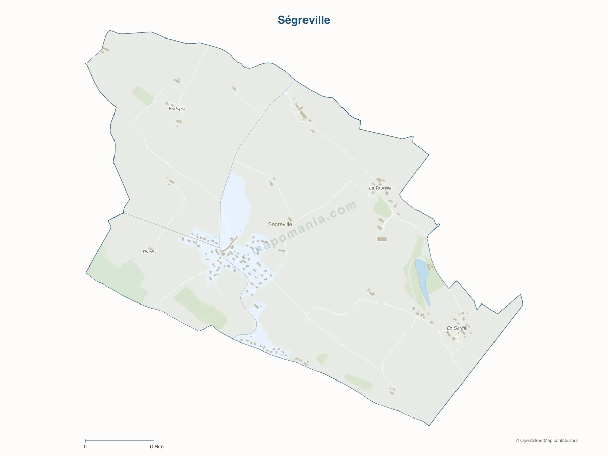Carte de Ségreville à personnaliser