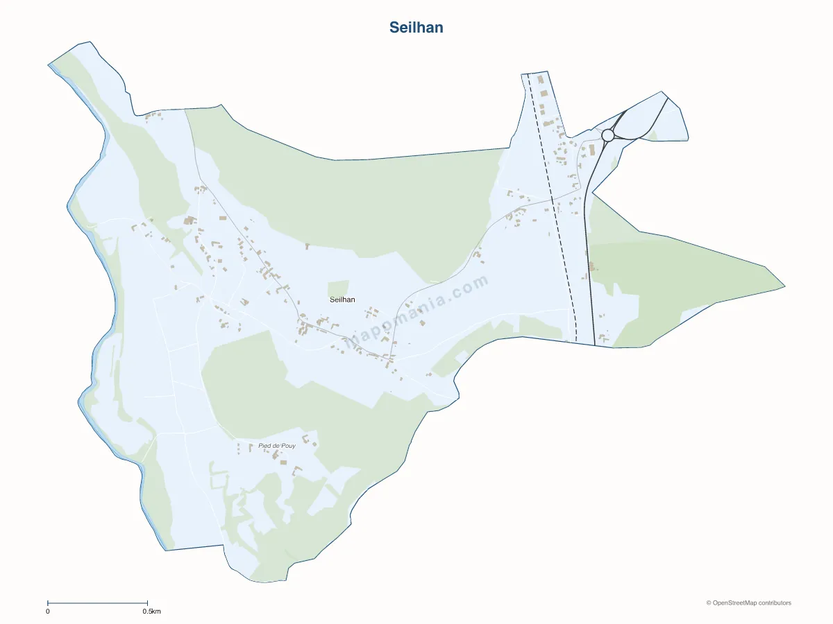 Carte de Seilhan à personnaliser