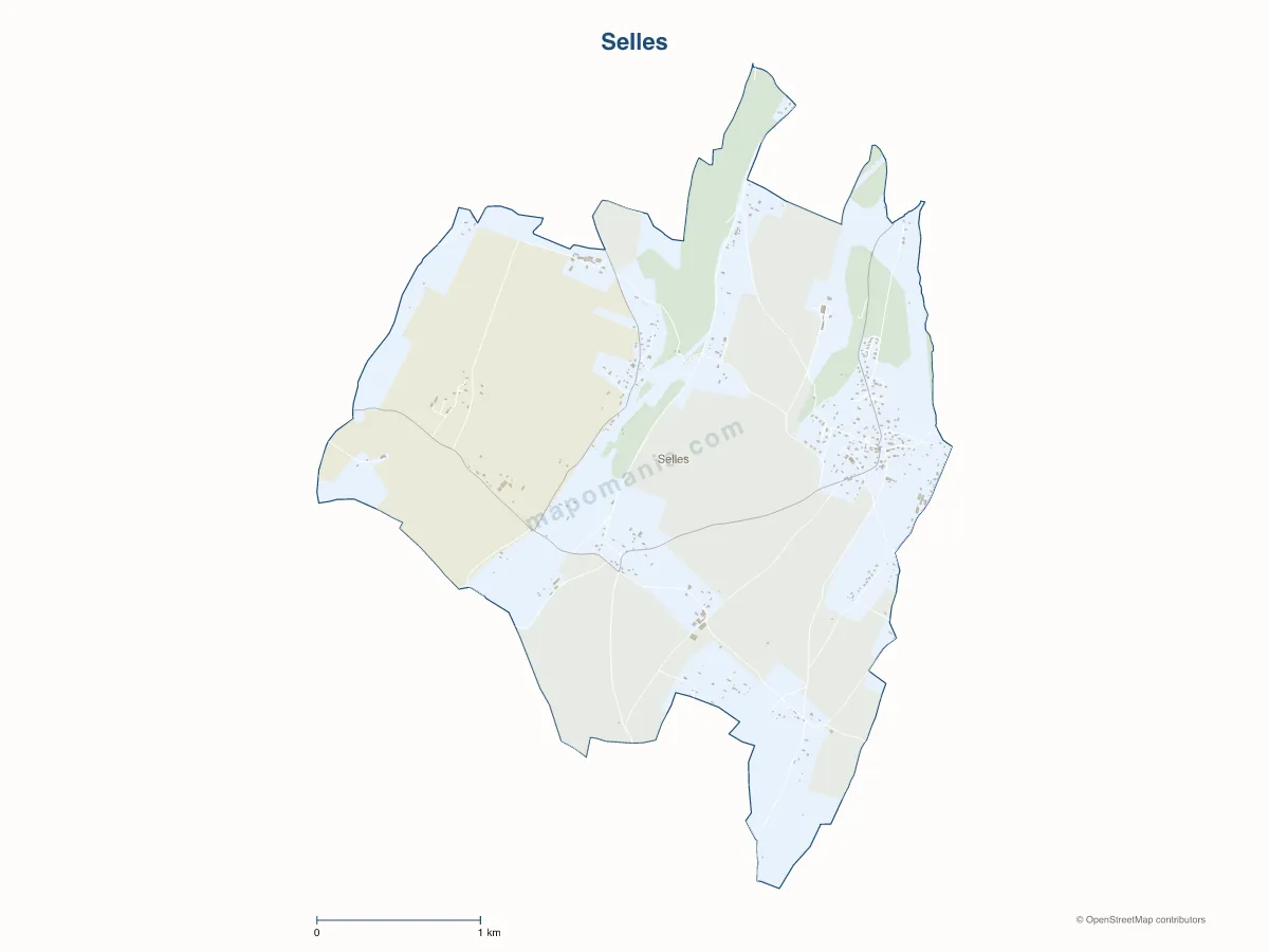 Carte de Selles à personnaliser