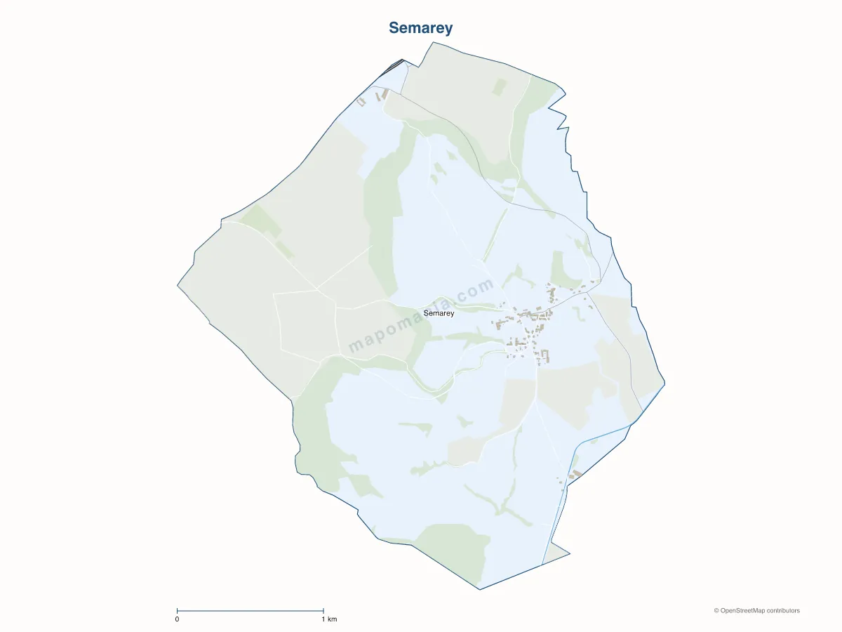 Carte de Semarey à personnaliser