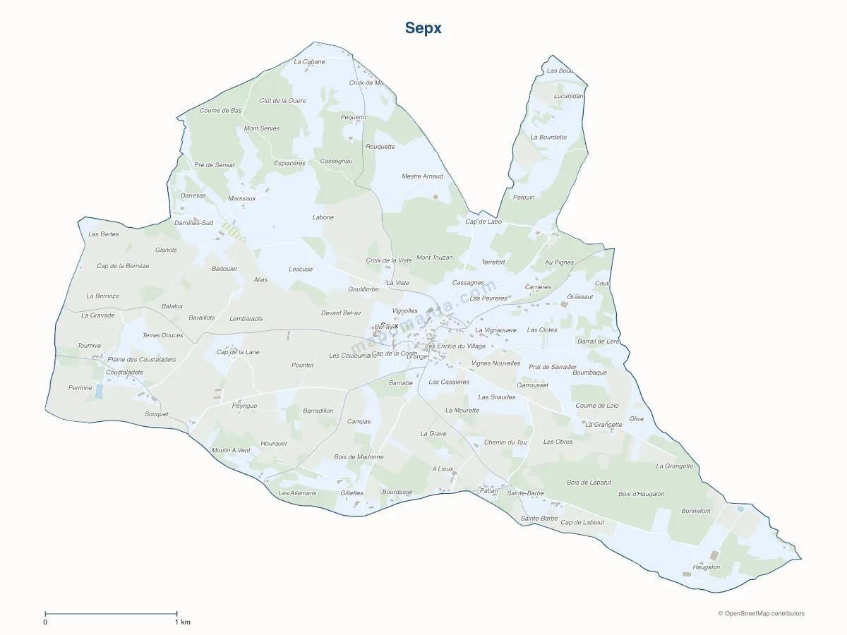 Carte de Sepx à personnaliser