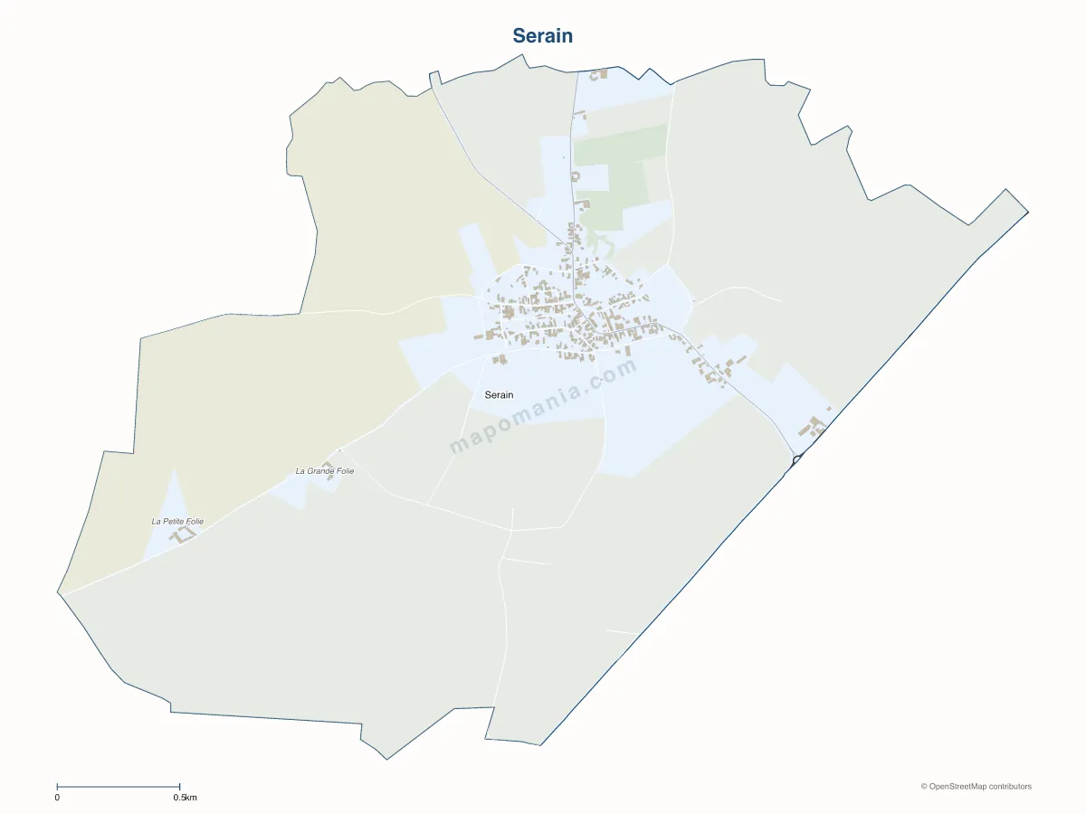 Carte de Serain à personnaliser